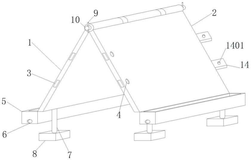 一种深基坑施工用防雨棚的制作方法