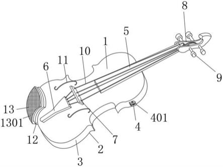 一种高响度手工小提琴的制作方法