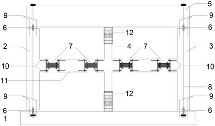 一种含软钢阻尼器的摇摆自复位桥梁三柱墩结构的制作方法
