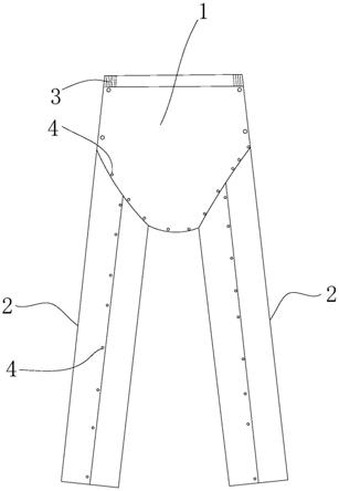 一种便捷脱卸式病裤的制作方法