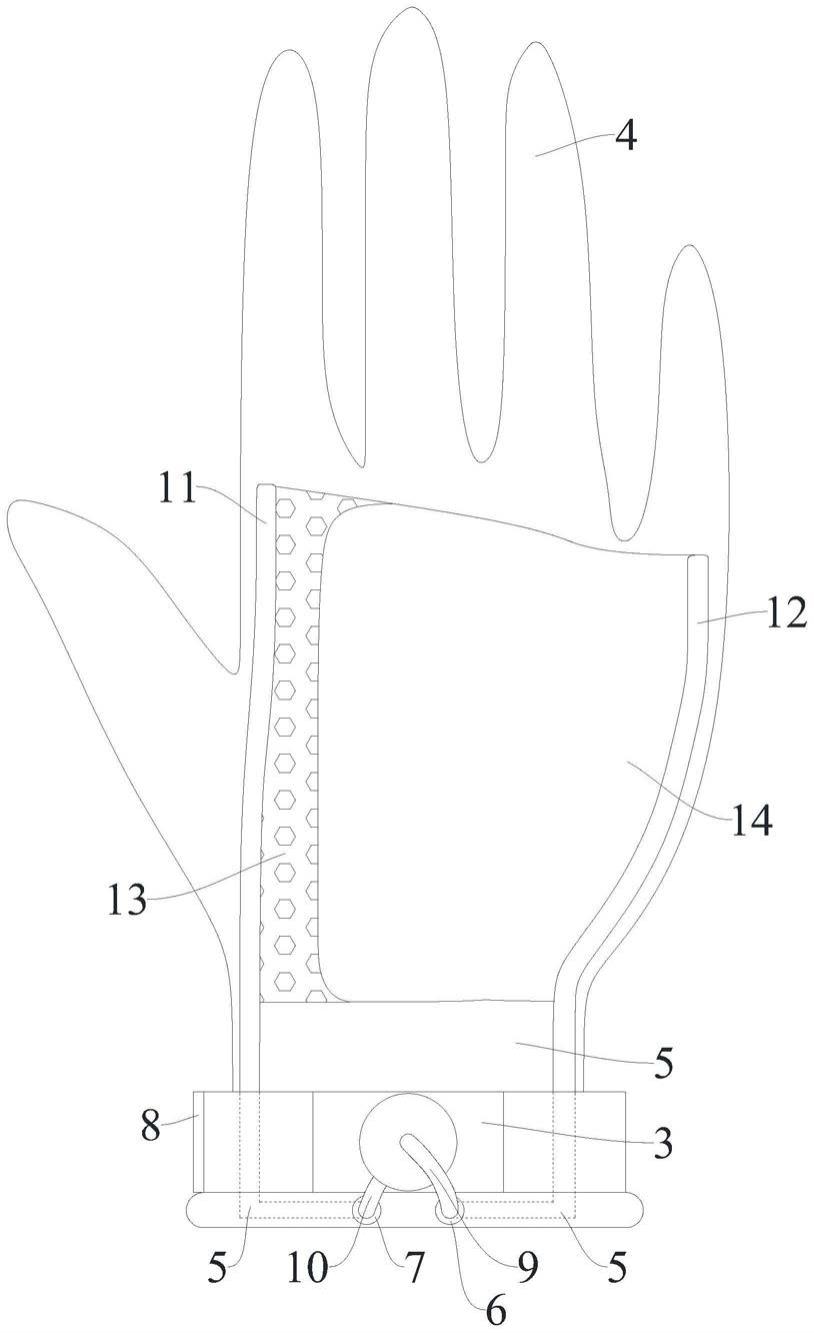 一种具有可拆卸式透气装置的手套的制作方法