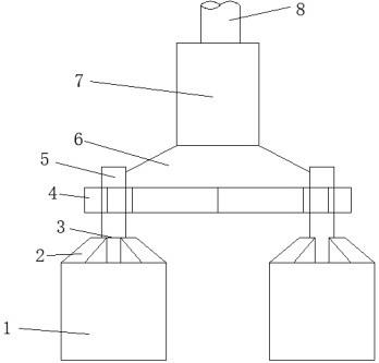 吸力桩支承锥形独柱风机基础及施工方法与流程