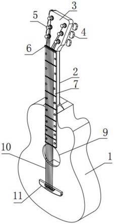 一种带声控节奏灯光的吉他的制作方法