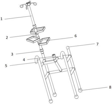 一种肝病病房使用的护理架的制作方法