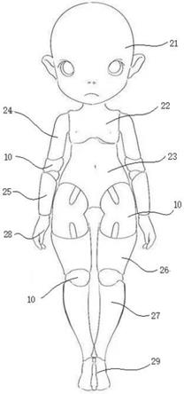 万向连接组件和多姿态变换的玩偶的制作方法