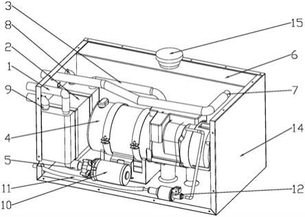 一种房车用燃油液体加热器一体机的制作方法