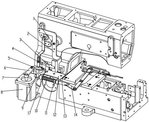 缝纫机抬压脚、剪线、松线三位一体驱动机构及缝纫机的制作方法