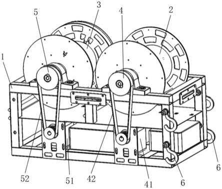 用于水工涵洞检测车的双绞盘牵引机构的制作方法