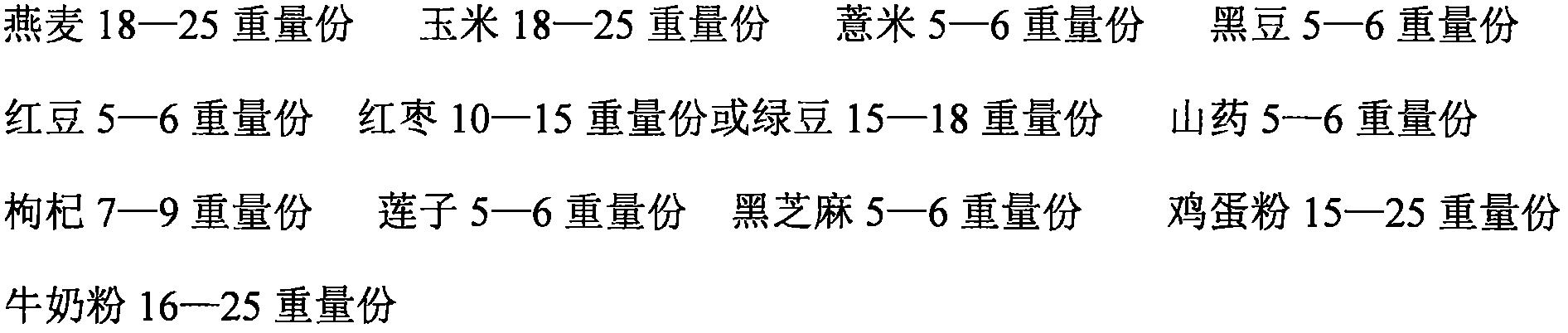 养生代餐羹及配制方法与流程