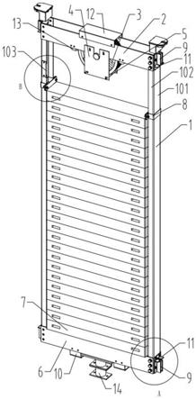 一种低高度抗震设计的电梯对重装置的制作方法