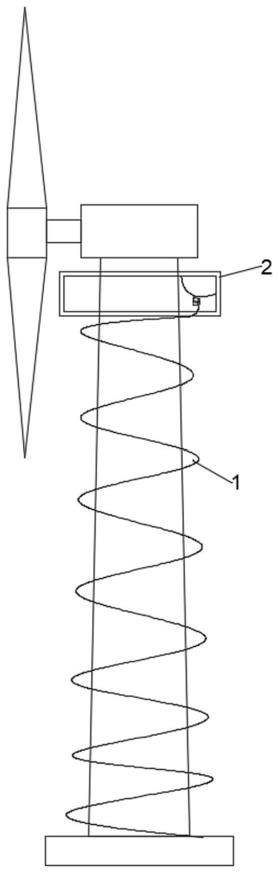 一种抑制高塔涡激振动的高塔逃生系统和逃生方法与流程
