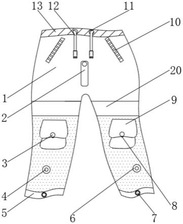 一种裤脚可收缩式电网建设用工作裤的制作方法
