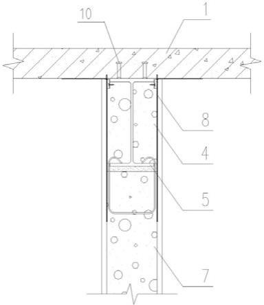 一种钢结构建筑中轻质条板与H型钢梁交接结构的制作方法