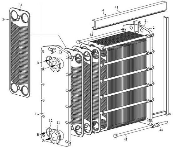 一种防止回流的槽铝节能换热器的制作方法