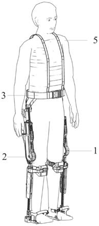 一种三级限位支撑的被动式可穿戴下肢外骨骼机器人的制作方法