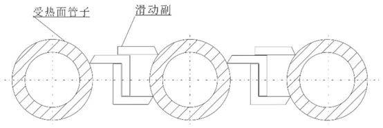 一种调整锅炉热管的滑动卡及锅炉受热面管排的制作方法