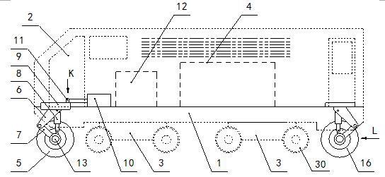 公铁两用牵引机车的制作方法