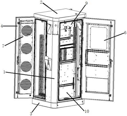 一种具有隔热降温自清洁功能的户外充电机柜的制作方法