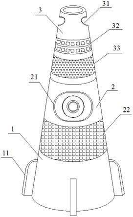一种警示路锥的制作方法