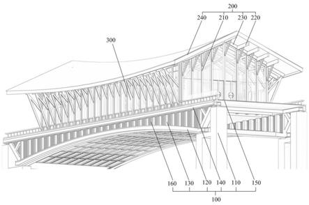 一种廊桥式接待亭的制作方法