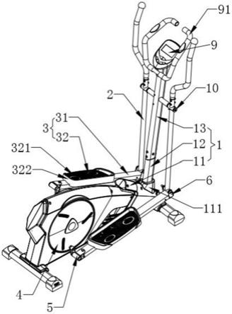 一种前后均可左右调节的椭圆机脚踏板装置的制作方法