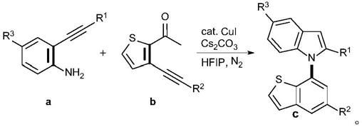 一种1-(苯并[b]噻吩-7-基)-吲哚衍生物及其合成方法与流程