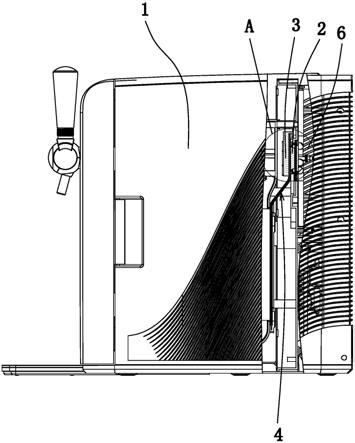 一种啤酒机的半导体导热板安装结构的制作方法