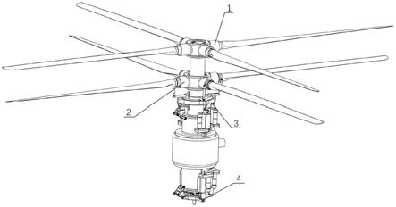 一种共轴双旋翼直升机上下旋翼独立操纵装置的制作方法